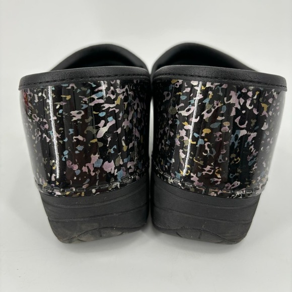 Dansko Professional XP 2.0 Clog Shoe Black Patent Spray Paint EU Size 37 - Picture 9 of 9